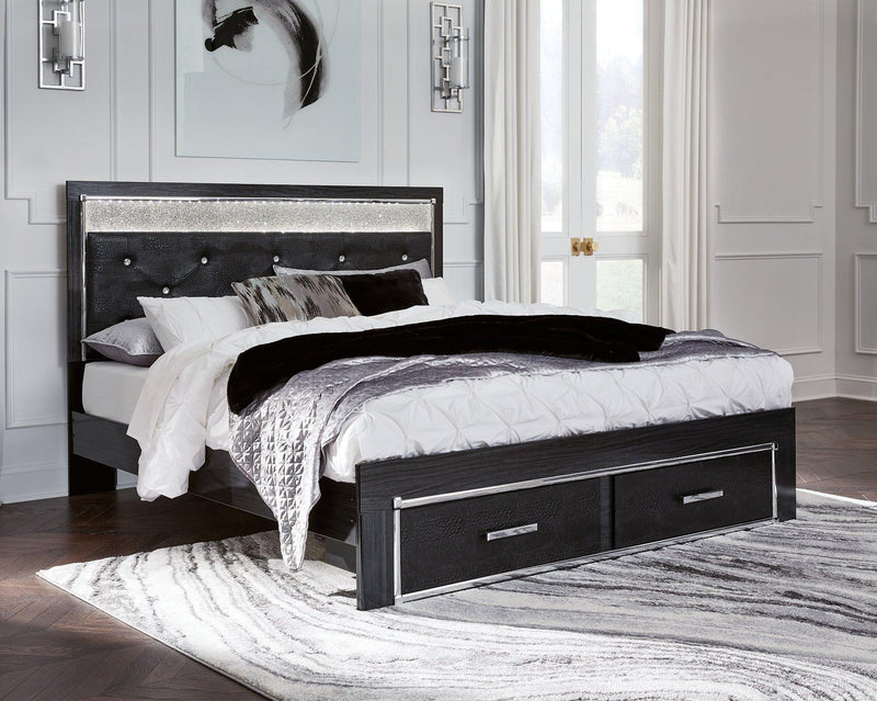 Kaydell Upholstered Panel Storage Bed