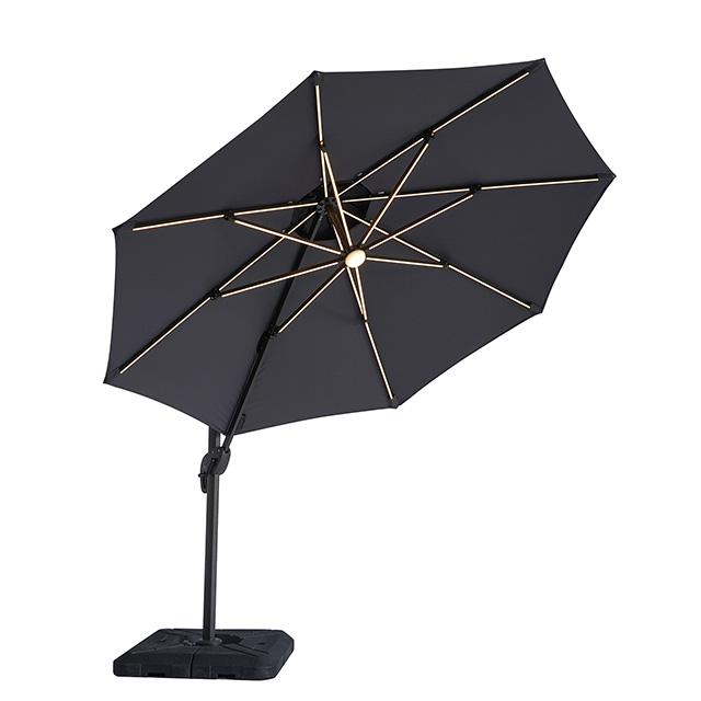 Fera 10 Ft Round Umbrella w/ LED Bulb + 37" Large Base image