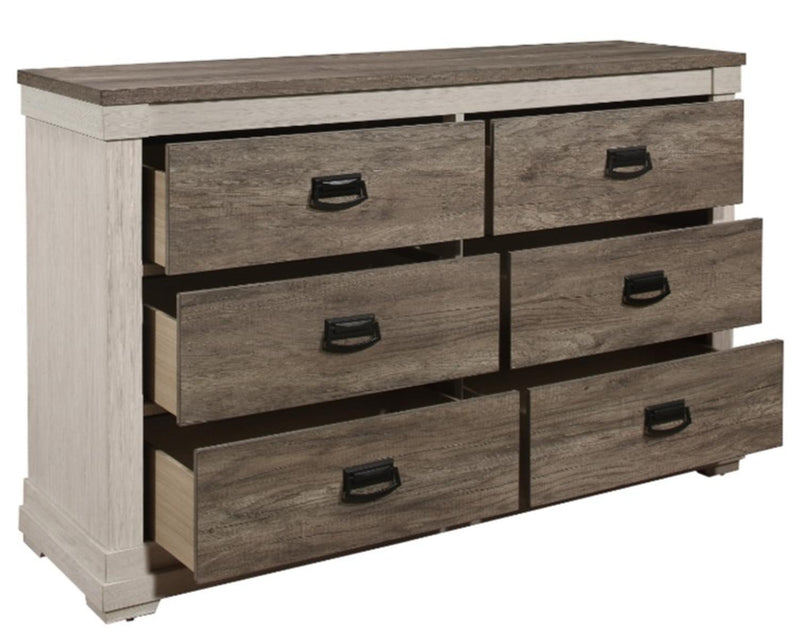 Arcadia Dresser in White & Weathered Gray 1677-5