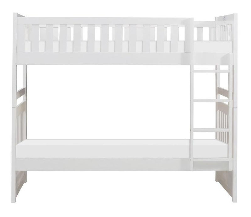 Galen Twin/Twin Bunk Bed in White B2053W-1*