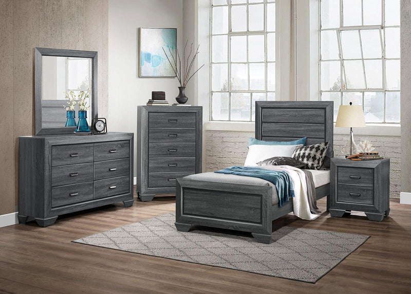 Beechnut 5 Drawer Chest in Gray 1904GY-9