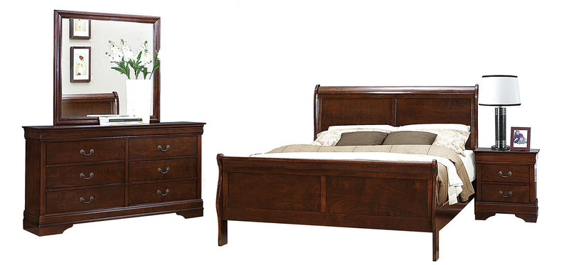 Mayville 6 Drawer Dresser in Brown Cherry 2147-5