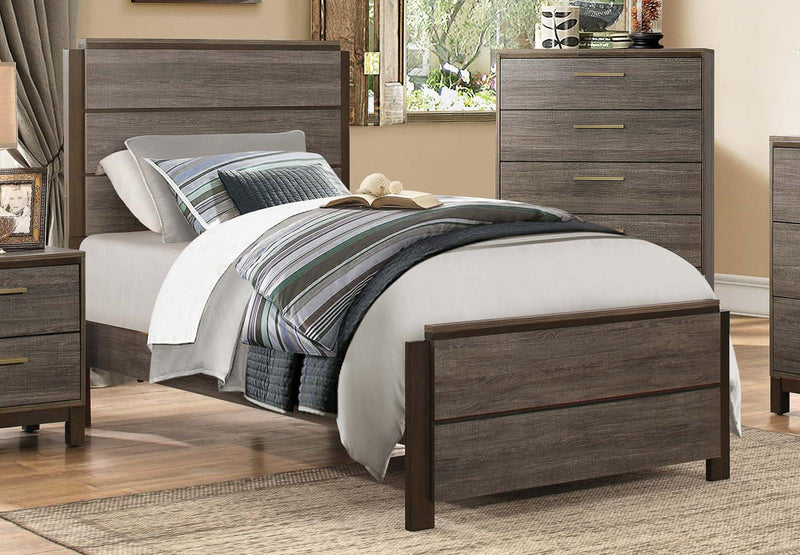 Vestavia Twin Bed in Gray 1936T-1