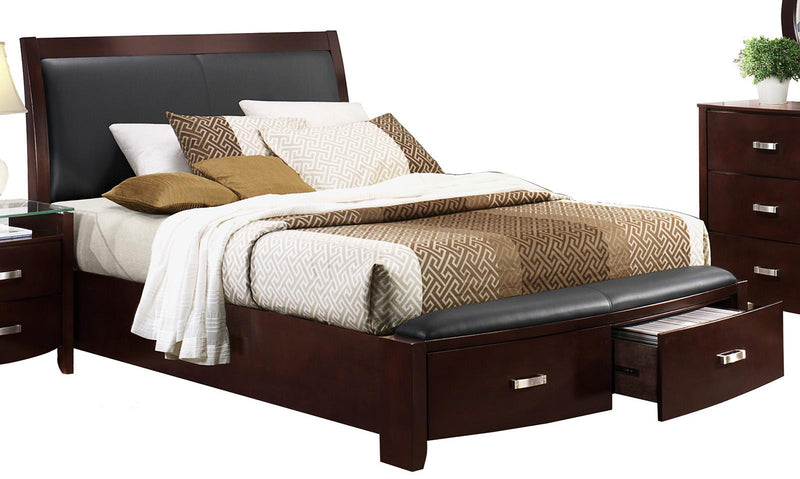 Lyric King Sleigh Storage Bed in Dark Espresso 1737KNC-1EK image