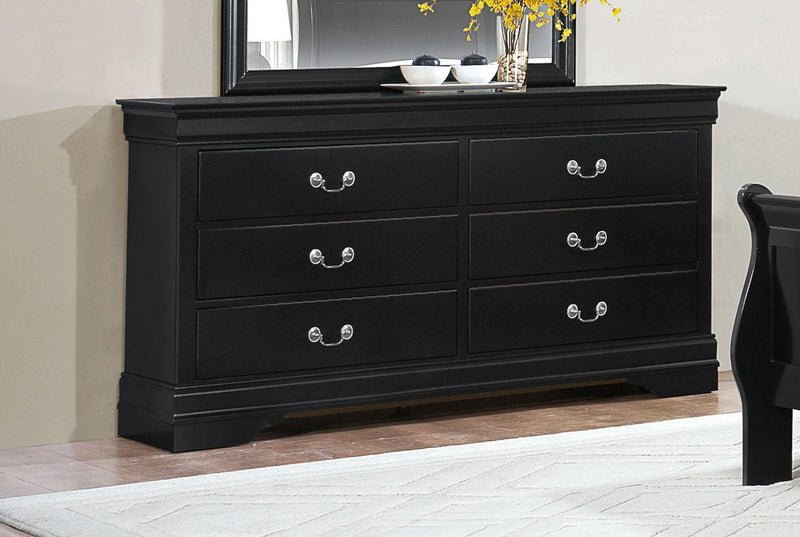 Mayville 6 Drawer Dresser in Black 2147BK-5 image