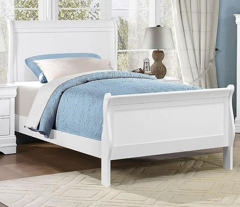 Mayville Full Sleigh Bed in White 2147FW-1 image