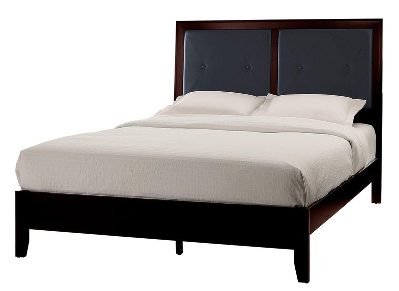 Edina Queen Panel Bed in Espresso-Hinted Cherry 2145-1 image