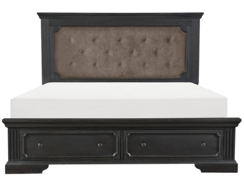 Bolingbrook King Upholstered Storage Platform Bed in Coffee 1647K-1EK* image