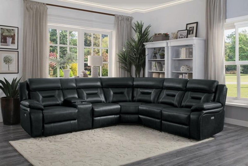 Amite 6pc Sectional Sofa in Dark Gray image