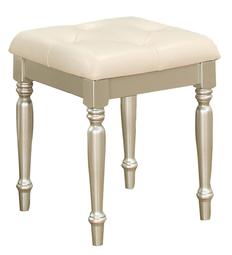 Celandine Vanity Stool in Pearl/Silver 1928-14 image