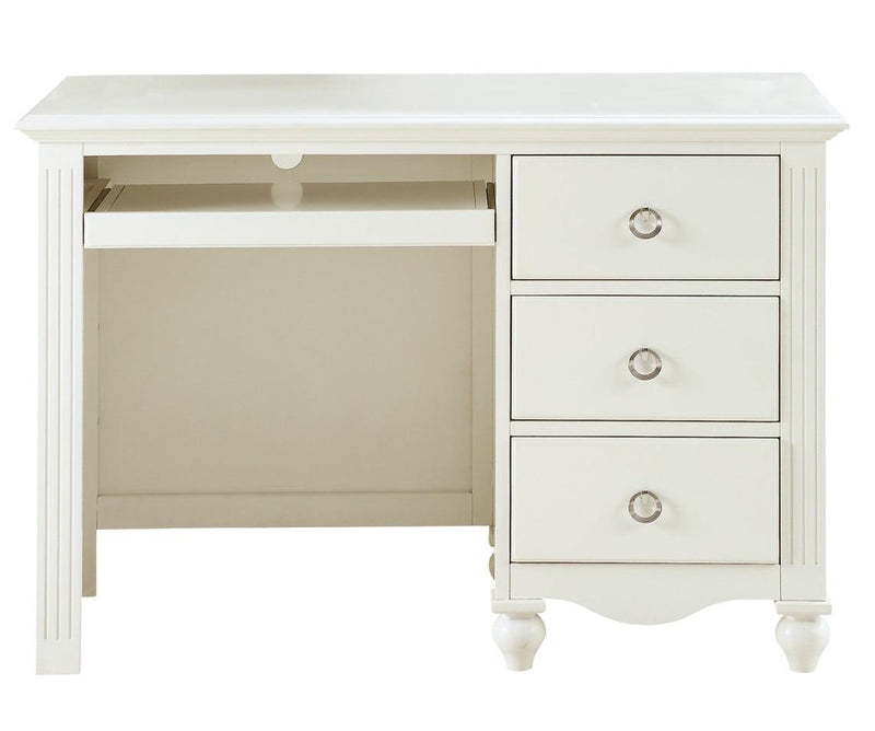 Meghan 3 Drawer Writing Desk in White 2058WH-15 image