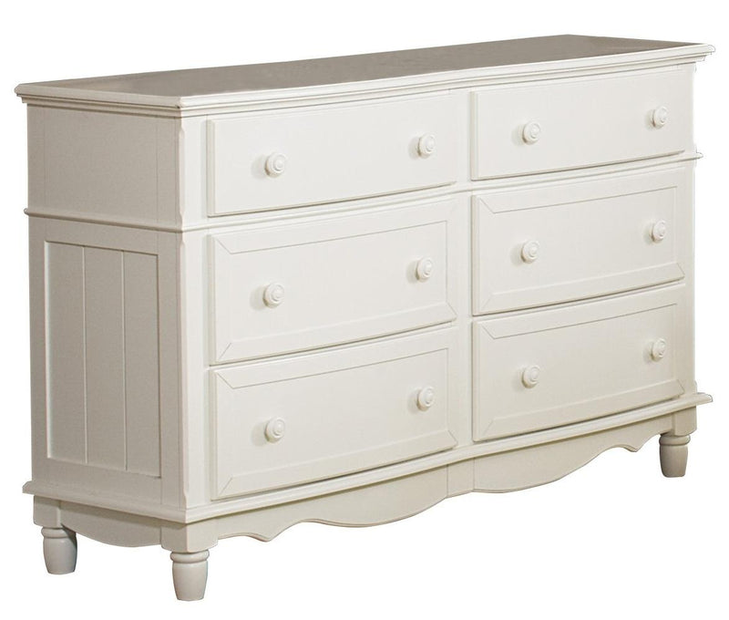 Clementine 6 Drawer Dresser in White B1799-5 image