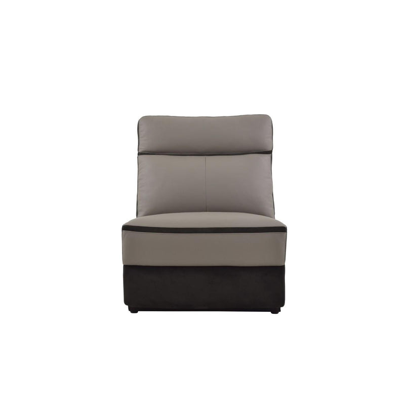 Laertes Armless Chair in Taupe Gray 8318-AC image