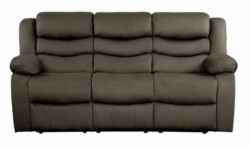 Discus Double Reclining Sofa in Brown 9526BR-3 image