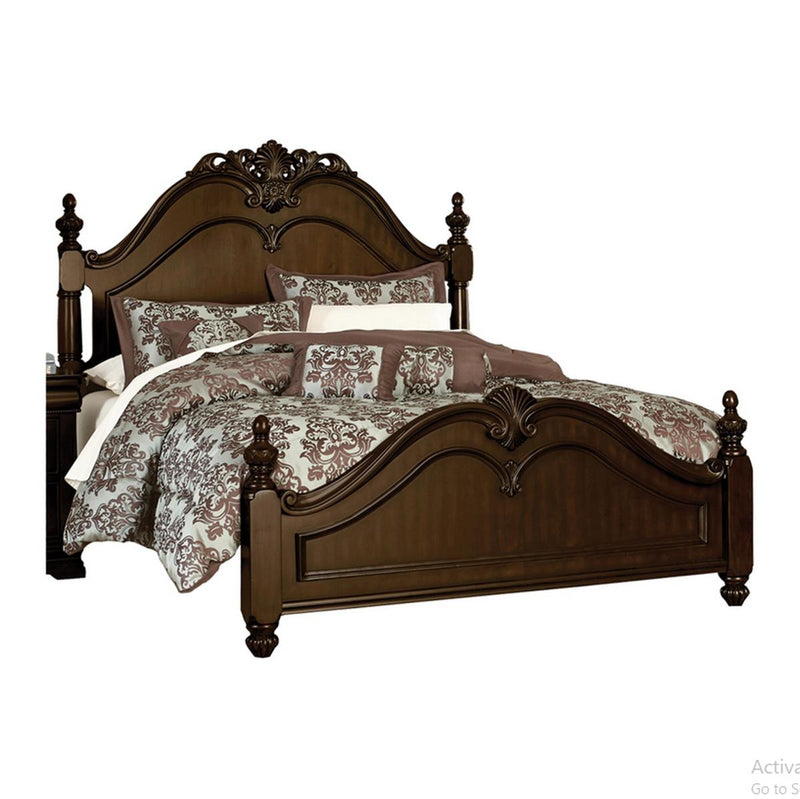 Mont Belvieu King Panel Bed in Dark Cherry 1869K-1EK* image