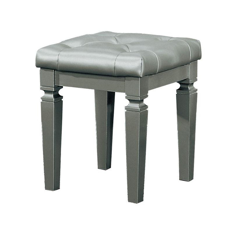 Allura Vanity Stool in Silver 1916-14 image