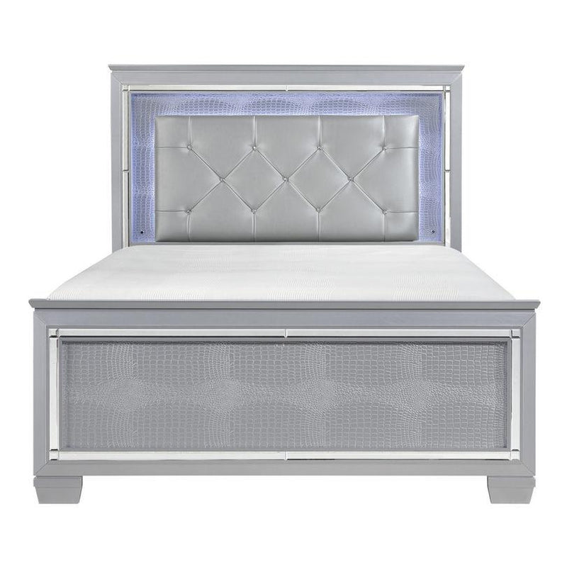 Allura Full Panel Bed in Silver 1916F-1* image